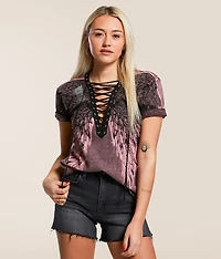 Age Of Winter Lace-Up T-Shirt