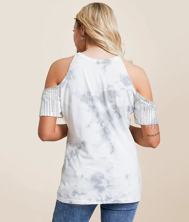 Versailles Rhinestone Fringe T-Shirt