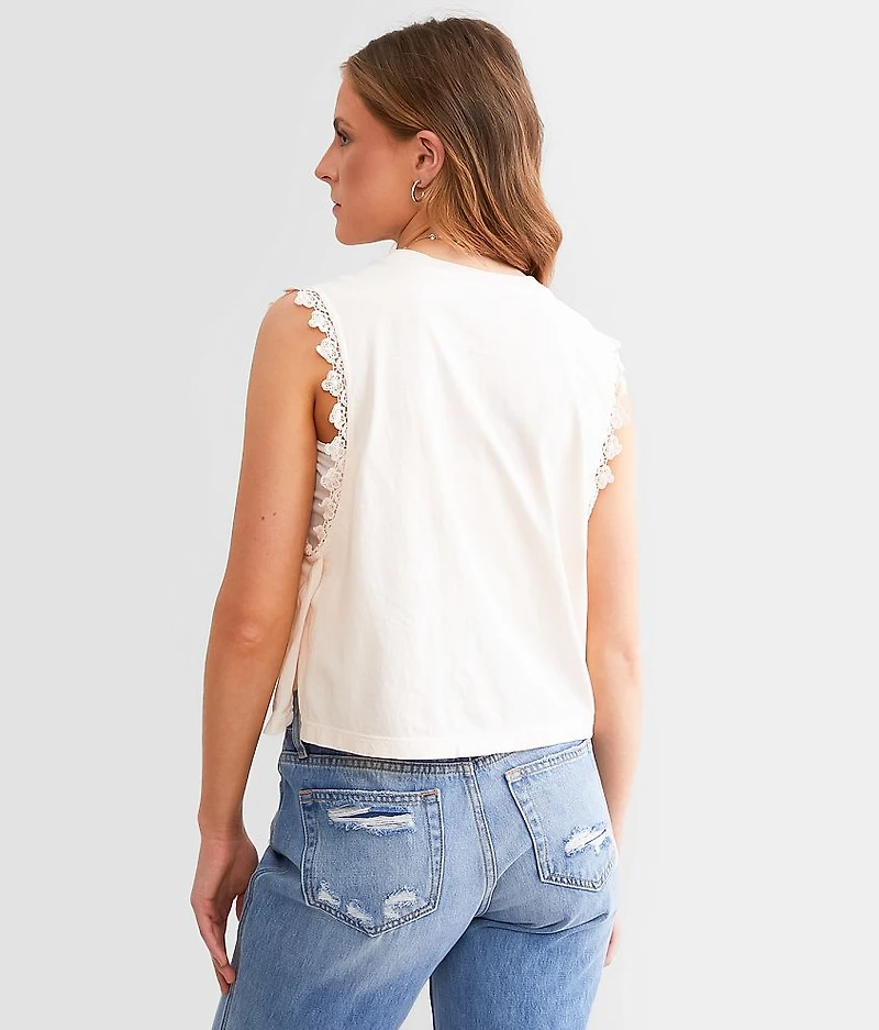 American Customs Wild Wheel Cropped Tank Top