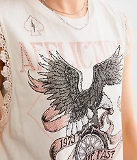 American Customs Wild Wheel Cropped Tank Top