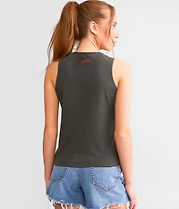 Ring Of Fire Cinch Tie Tank Top