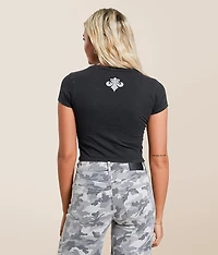 Flaming Dragon Baby Cropped T-Shirt
