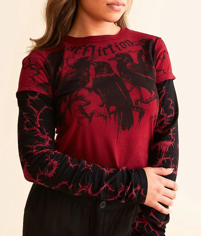 Crows Cropped T-Shirt