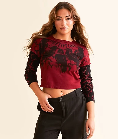 Crows Cropped T-Shirt