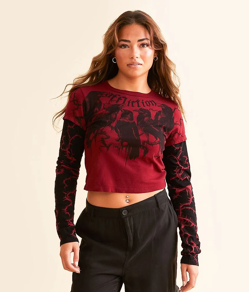 Crows Cropped T-Shirt
