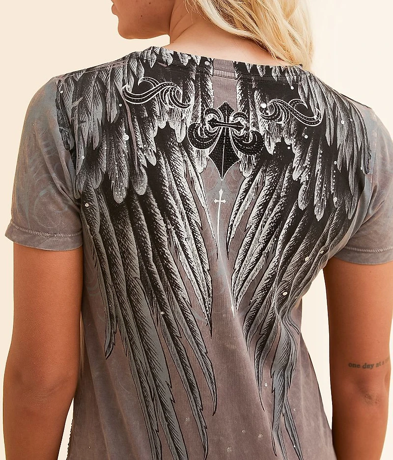 Vertical Lace-Up T-Shirt