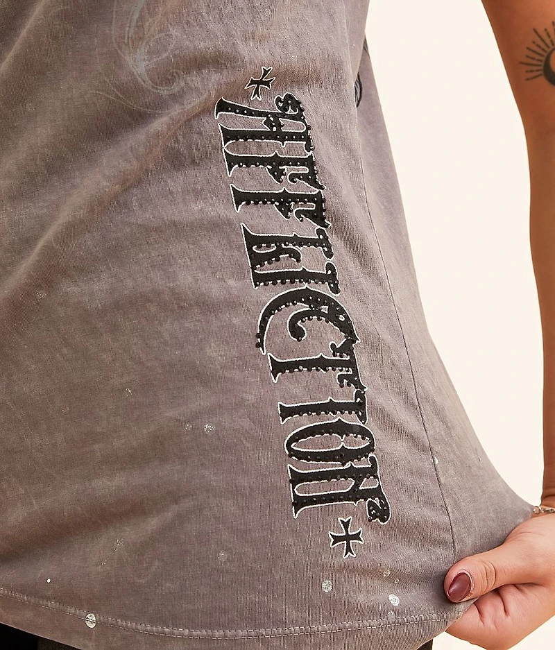 Vertical Lace-Up T-Shirt