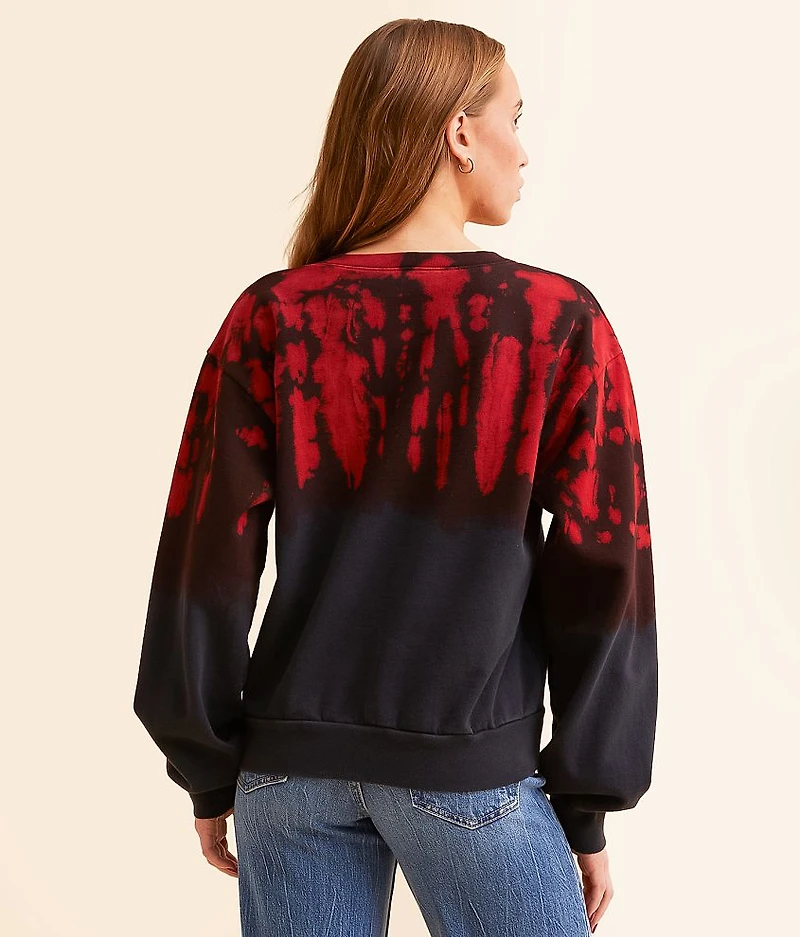 Heart & Roses Lace-Up Pullover
