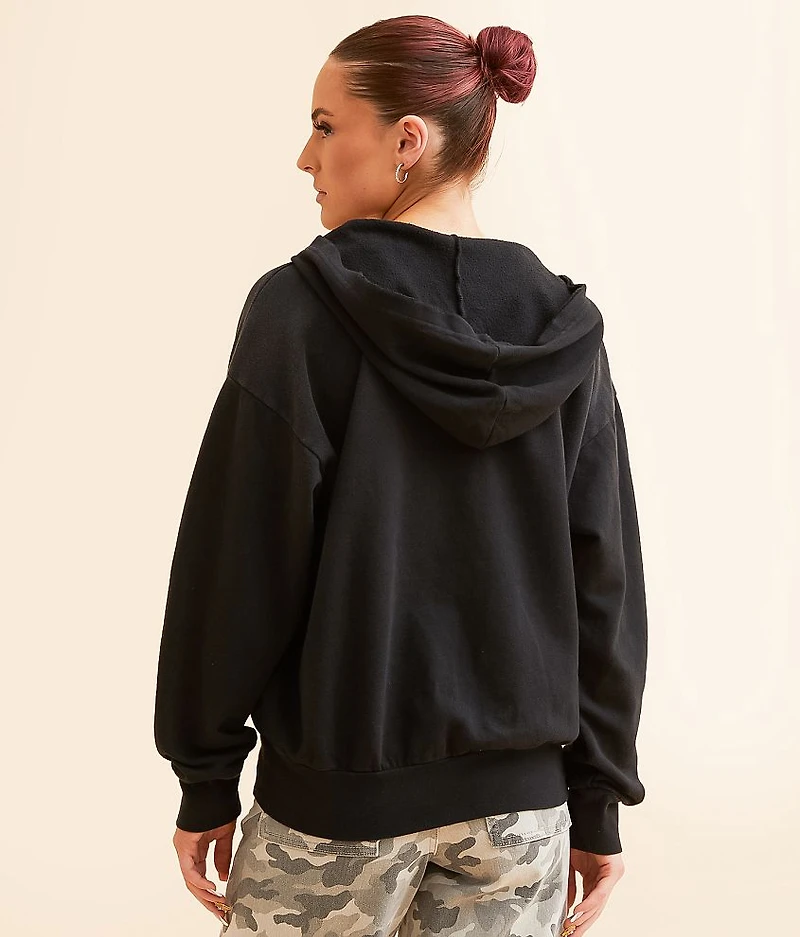 Rock & Rodeo Rhinestone Lace-Up Hooded Sweatshirt