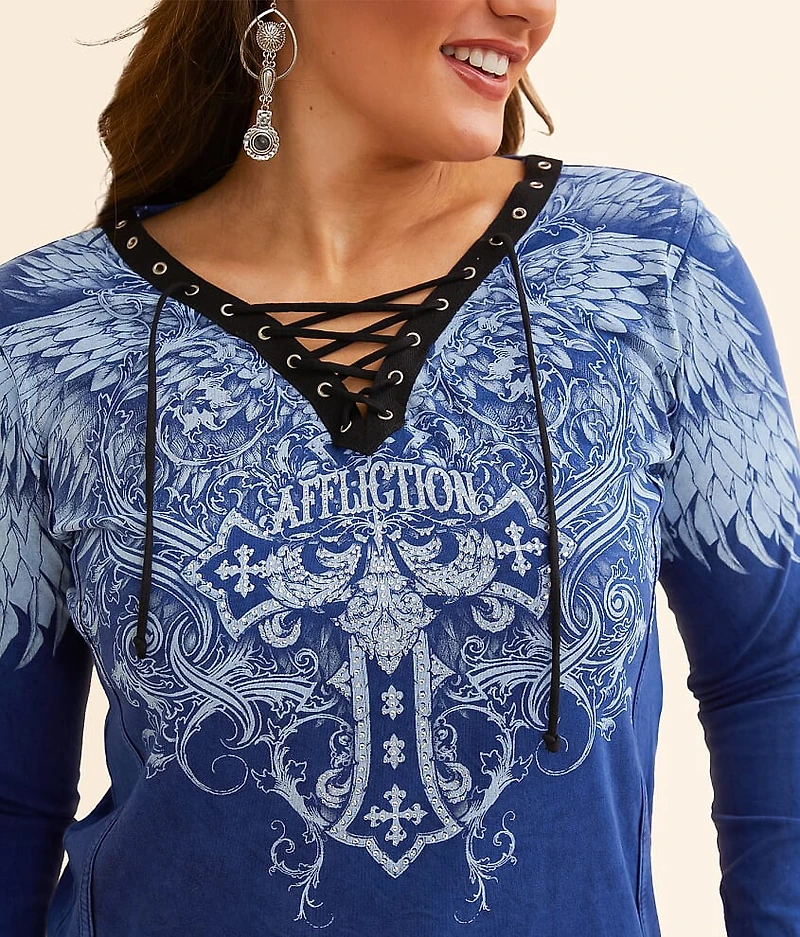 Aristocrat Lace-Up T-Shirt