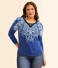Aristocrat Lace-Up T-Shirt