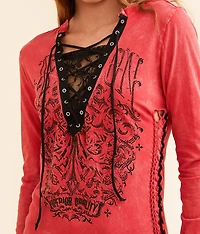 Solution Lace-Up Top