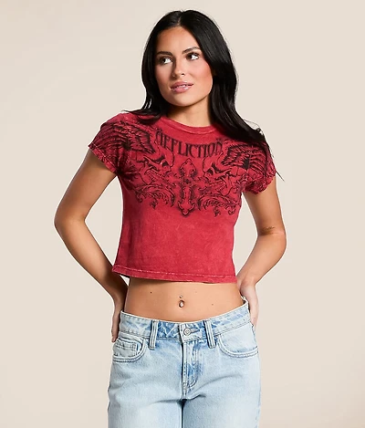 Winged Up Cropped T-Shirt