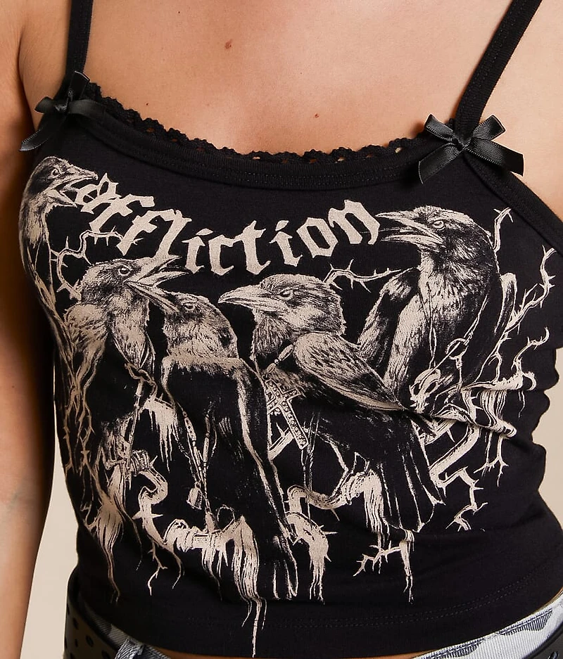Crows Cropped Tank Top