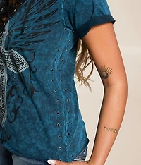 Sapphire Lake Lace-Up T-Shirt