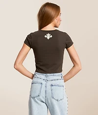 Flaming Dragon Cropped T-Shirt