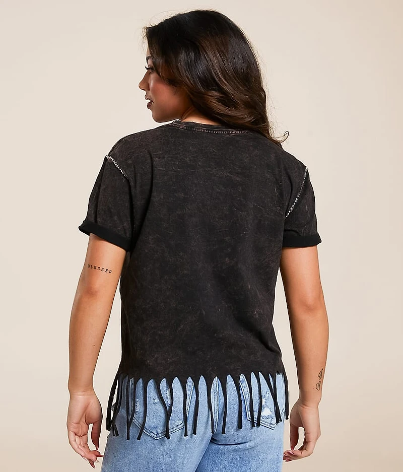 Death Spade Chrome Fringe T-Shirt