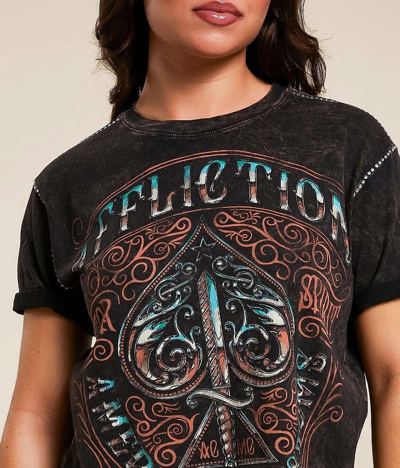 Death Spade Chrome Fringe T-Shirt
