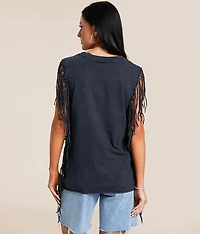 American Customs Twin Turbo Fringe Tank Top