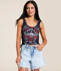 American Customs Corazon Cropped Tank Top