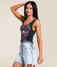 American Customs Corazon Cropped Tank Top