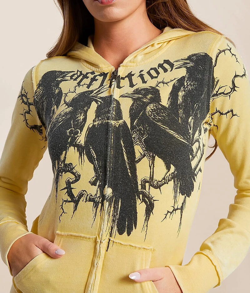 Crows Burnout Hoodie