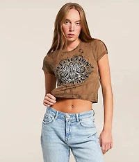 Affliction Royale Baby Cropped T-Shirt