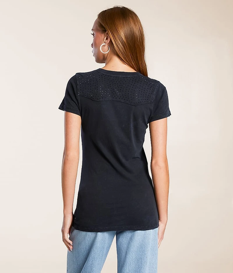Spade Split Neck T-Shirt