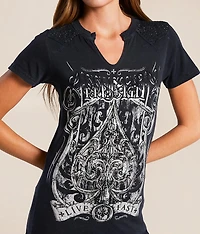Spade Split Neck T-Shirt