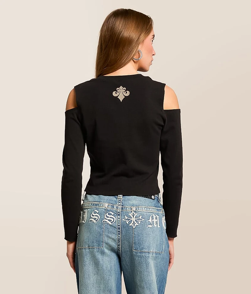 Constant Pillar Cold Shoulder Top