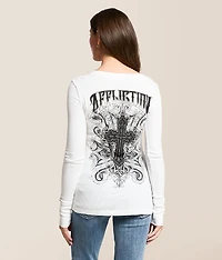 Reverie Crochet Thermal Henley