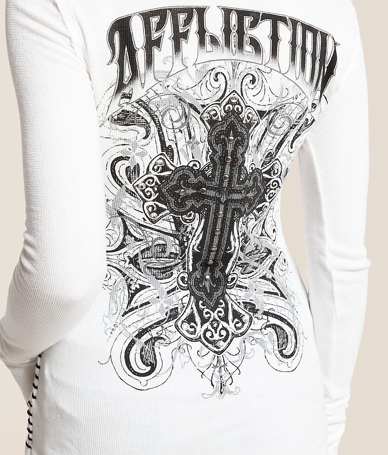 Reverie Crochet Thermal Henley