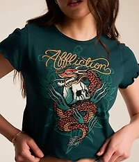 Shadow Dragon Cropped T-Shirt