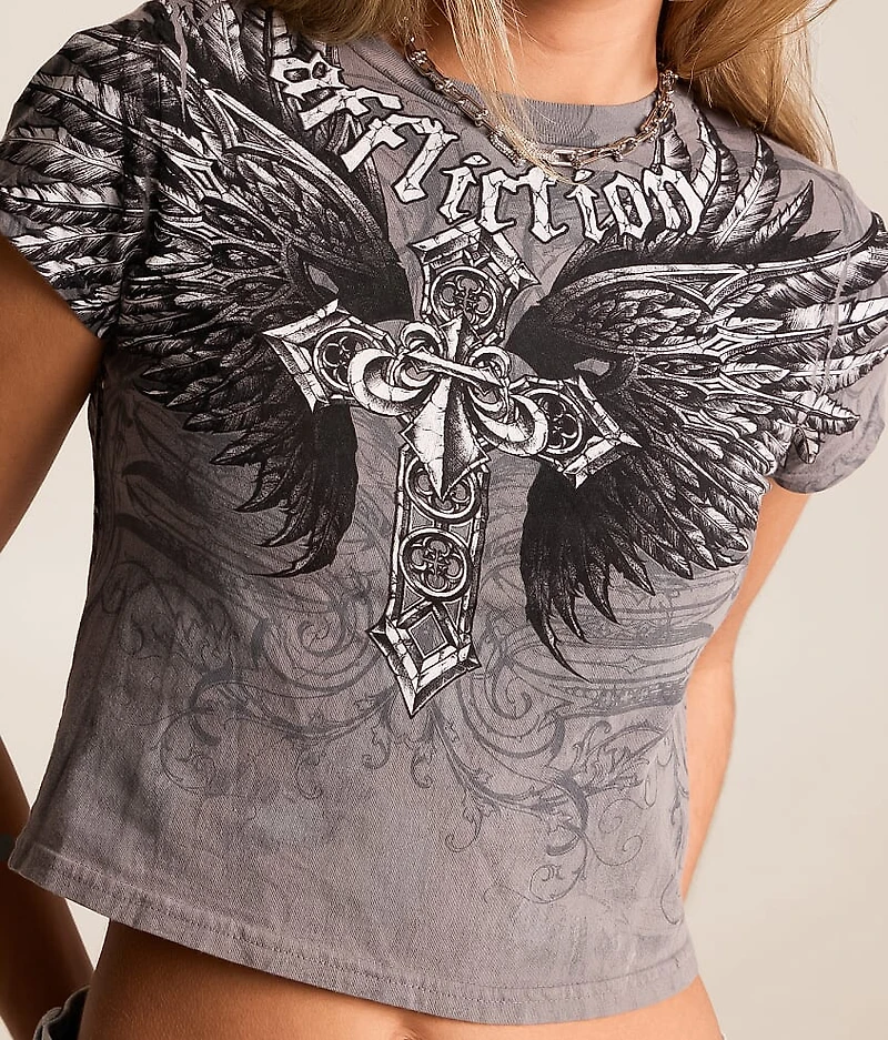 Jovial Cropped Baby T-Shirt