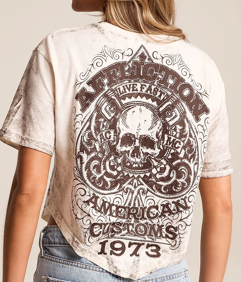 Piston Spade Dusk Cropped Hanky T-Shirt