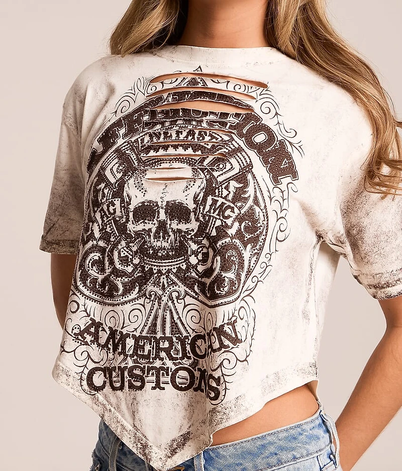 Piston Spade Dusk Cropped Hanky T-Shirt