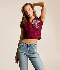 Negative Exposure Cropped T-Shirt