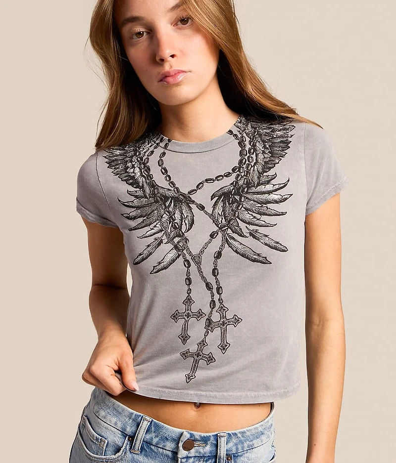 Rosary Of Life Cropped T-Shirt