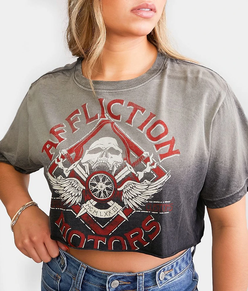 American Customs Full Moon Cropped T-Shirt