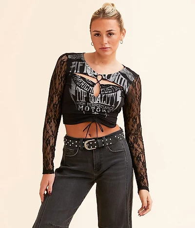 Speed Trails Cropped Top