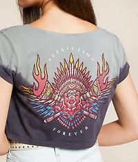 Tribal Fire Cropped T-Shirt