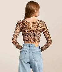 Winged Up Cropped Top