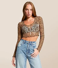 Winged Up Cropped Top
