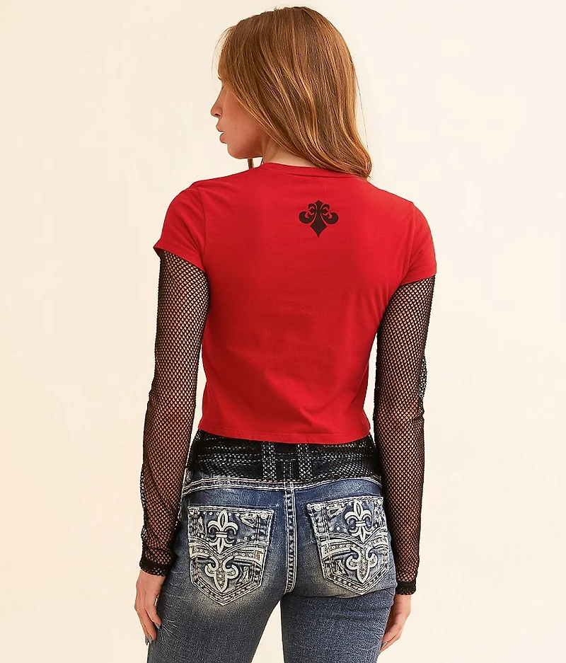 Winged Up Cropped T-Shirt