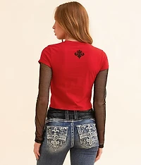 Winged Up Cropped T-Shirt