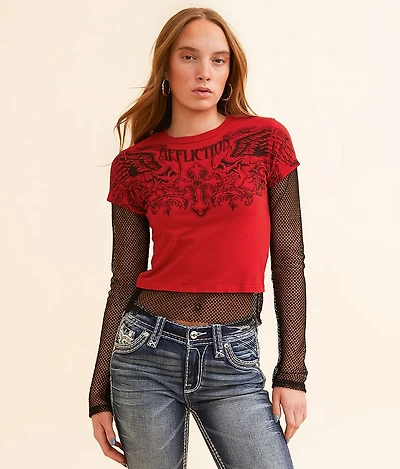 Winged Up Cropped T-Shirt