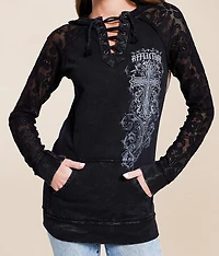 Jasmine Lace-Up Hoodie