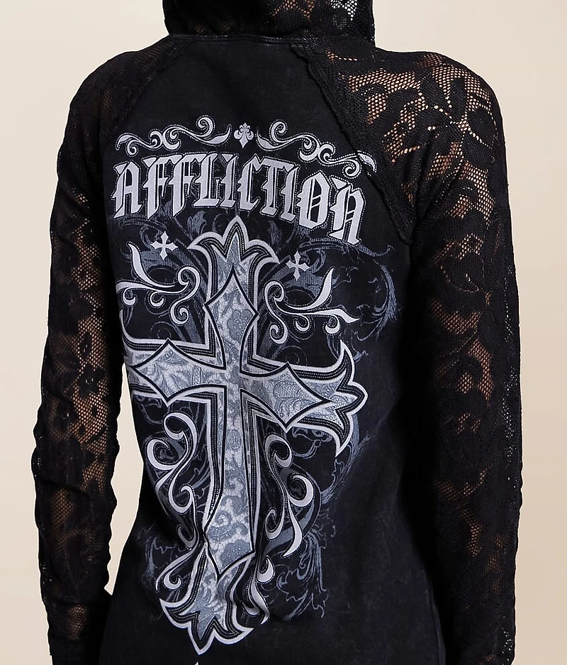 Jasmine Lace-Up Hoodie
