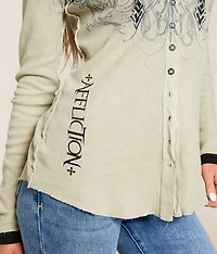 Winged Dagger Hooded Thermal Shirt