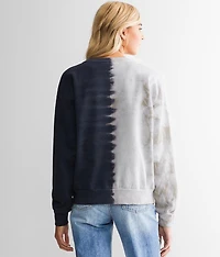 Bleached Lace-Up Sweatshirt